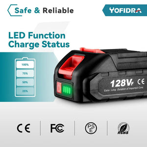 Planet Gates 20V Rechargeable Lithium Battery EU Plug.388VF 15000mAh.928VF 22500mAh.Battery Capacity Indicator.for Chainsaw Electric Drill
