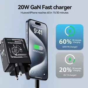 Planet Gates 20W GaN Fast Charging USB C Charger Super Charge Adapter Multi-protocol Compatibility Charger For Huawei iPhone Samsung New