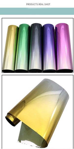 Planet Gates 20X150cm Car Sun Shade Front Windshield Sunshade Protector Solar Window Tint Film Heat Insulation Color Changing Film Universal