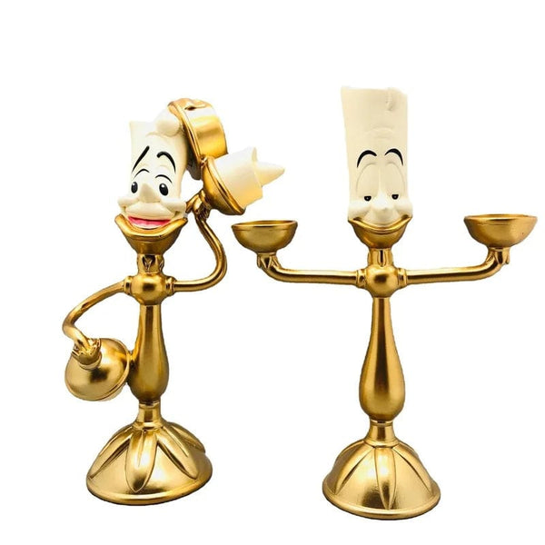 Planet Gates 20x15x6cm B Disney Beauty And The Beast Cogsworth Mr Clock 24cm Action Figure Figurine Collection Decoration Toys Pvc Model Christmas Gifts