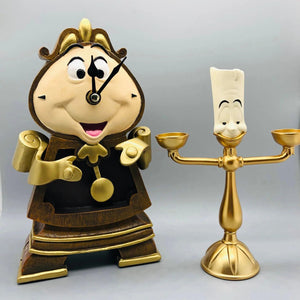Planet Gates 20x15x6cm B Disney Beauty And The Beast Cogsworth Mr Clock 24cm Action Figure Figurine Collection Decoration Toys Pvc Model Christmas Gifts