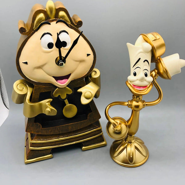 Planet Gates 20x15x6cm B Disney Beauty And The Beast Cogsworth Mr Clock 24cm Action Figure Figurine Collection Decoration Toys Pvc Model Christmas Gifts