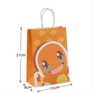 Planet Gates 21 15 8cm / 12pcs 12Pcs/Set New Pokemon Pikachu Party Supplies Gift Bag flat pocket Children Cartoon Theme Happy Birthday Candy Bag Toys Supplies