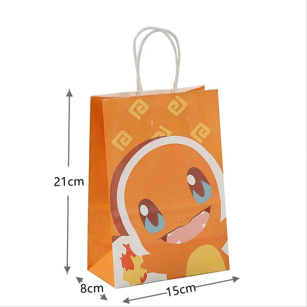 Planet Gates 21 15 8cm / 12pcs 12Pcs/Set New Pokemon Pikachu Party Supplies Gift Bag flat pocket Children Cartoon Theme Happy Birthday Candy Bag Toys Supplies