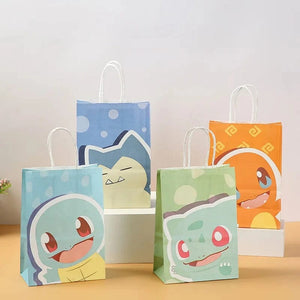 Planet Gates 21 15 8cm / 12pcs 12Pcs/Set New Pokemon Pikachu Party Supplies Gift Bag flat pocket Children Cartoon Theme Happy Birthday Candy Bag Toys Supplies