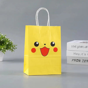 Planet Gates 21 15 8cm / 12pcs 12Pcs/Set New Pokemon Pikachu Party Supplies Gift Bag flat pocket Children Cartoon Theme Happy Birthday Candy Bag Toys Supplies