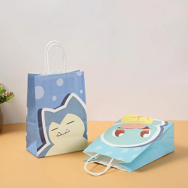 Planet Gates 21 15 8cm / 12pcs 12Pcs/Set New Pokemon Pikachu Party Supplies Gift Bag flat pocket Children Cartoon Theme Happy Birthday Candy Bag Toys Supplies