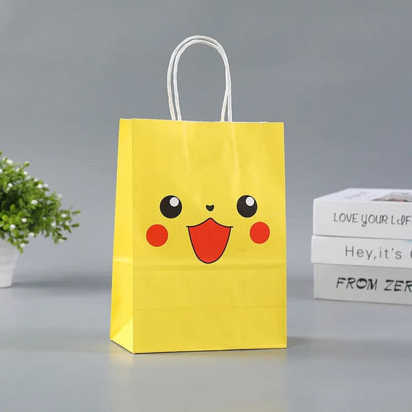 Planet Gates 21 15 8cm / 12pcs 12Pcs/Set New Pokemon Pikachu Party Supplies Gift Bag flat pocket Children Cartoon Theme Happy Birthday Candy Bag Toys Supplies