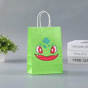 Planet Gates 21 15 8cm / 12pcs 12Pcs/Set New Pokemon Pikachu Party Supplies Gift Bag flat pocket Children Cartoon Theme Happy Birthday Candy Bag Toys Supplies