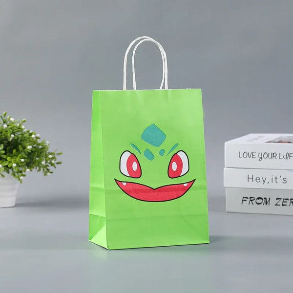 Planet Gates 21 15 8cm / 12pcs 12Pcs/Set New Pokemon Pikachu Party Supplies Gift Bag flat pocket Children Cartoon Theme Happy Birthday Candy Bag Toys Supplies