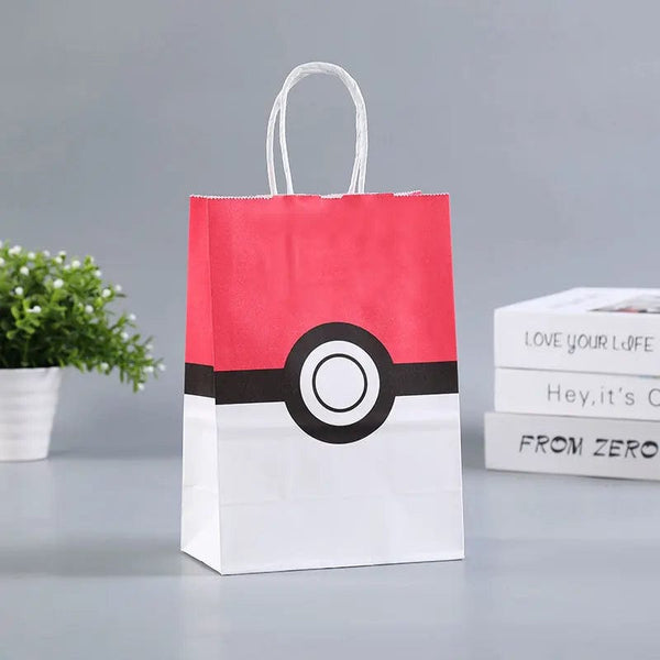 Planet Gates 21 15 8cm / 12pcs 12Pcs/Set New Pokemon Pikachu Party Supplies Gift Bag flat pocket Children Cartoon Theme Happy Birthday Candy Bag Toys Supplies