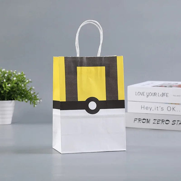 Planet Gates 21 15 8cm / 12pcs 12Pcs/Set New Pokemon Pikachu Party Supplies Gift Bag flat pocket Children Cartoon Theme Happy Birthday Candy Bag Toys Supplies