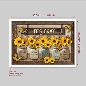 Planet Gates 21*30cm/8.3*11.8in 1pc Rustic Canvas Print Poster, Sunflower Canvas Wall Art, Artwork Wall Painting For Bathroom Bedroom Office Living Room Wall Decor, Home Decoration, No Frame