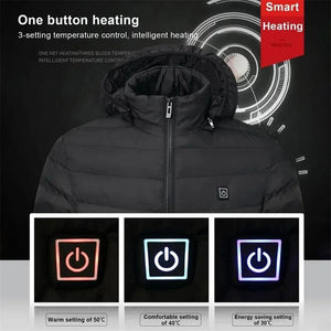 Planet Gates 21 Areas Heated Jacket Women's Warm Vest USB Men's Heating Jacket Heated Vests Coat Hunting Hiking Camping Autumn Winter Male