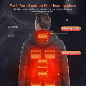 Planet Gates 21 Areas Heated Jacket Women's Warm Vest USB Men's Heating Jacket Heated Vests Coat Hunting Hiking Camping Autumn Winter Male