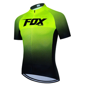Planet Gates 21 / XXL 2024 fox teleyi Cycling Bib Shorts Men's MTB Bike Jersey Clothing Summer Complete Racing Bicycle Clothes Quick-Dry Sports Set