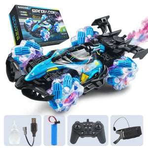 Planet Gates 21016RC CAR-2- 1 Colorful lights spray stunt racing 4WD shift 2.4G wireless gesture induction racing race remote control toy car