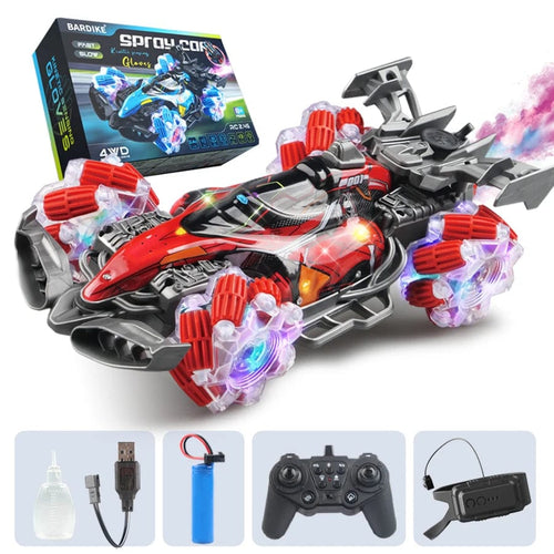 Planet Gates 21016RC CAR-2- Colorful lights spray stunt racing 4WD shift 2.4G wireless gesture induction racing race remote control toy car