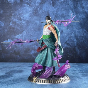 Planet Gates 21cm Zoro No box New One Piece Anime Figure Bath Blood Roronoa Zoro PVC 21cm Action Figure Collection Exquisite Model Birthday Gifts Figurine