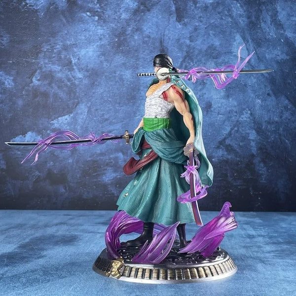 Planet Gates 21cm Zoro No box New One Piece Anime Figure Bath Blood Roronoa Zoro PVC 21cm Action Figure Collection Exquisite Model Birthday Gifts Figurine
