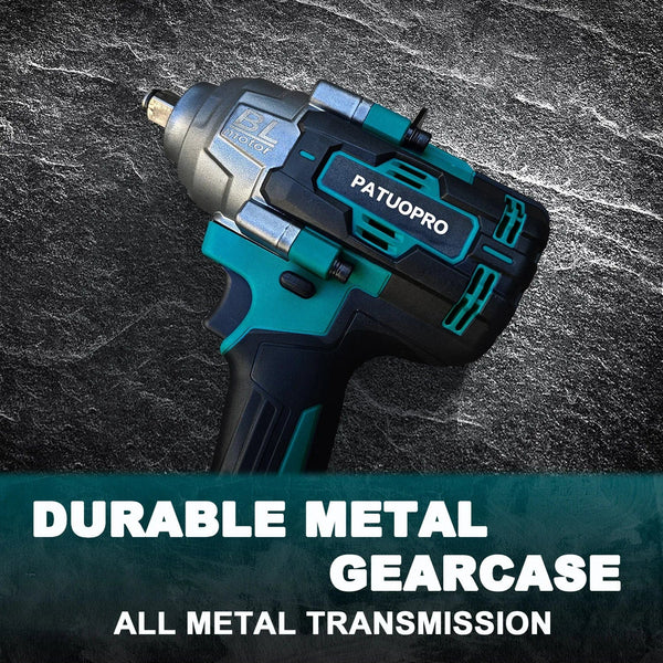 Planet Gates 21V Brushless Electric Impact Wrench 2000N.m Max Rechargable Wrench Handheld Power Tool for Makita 18v Battery(No Battery)