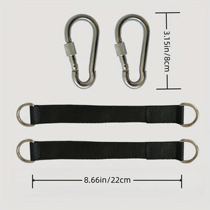 Planet Gates 22.0 Cm Connecting Strap*2+hook*2 1pc Tree Swing Sling Set Heavy Duty Camping Hammock Sling With Safety Latch And Carrying Bag Suitable For All Swing Types Outdoor Sling