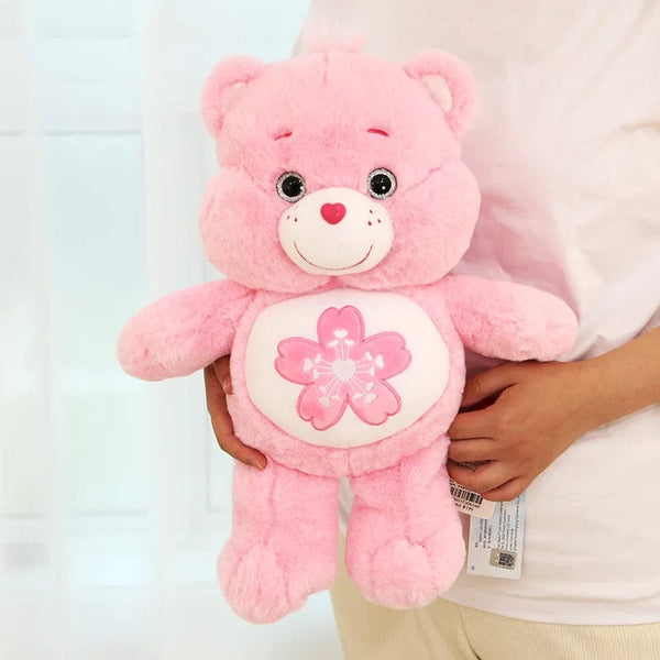 Planet Gates 22/33/45cm Care Bears Kawaii Plush Toys Pink Sakura Bear Lovely Cartoon Bear Soft Stuffed Dolls Girls Boys Cute Toys Gift