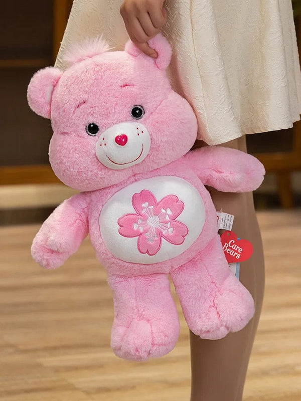 Planet Gates 22/33/45cm Care Bears Kawaii Plush Toys Pink Sakura Bear Lovely Cartoon Bear Soft Stuffed Dolls Girls Boys Cute Toys Gift