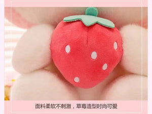 Planet Gates 22/35cm Sanrio Strawberry Kuromi Pillow Plush Toy Girls Soft Stuffed Animal Toys Strawberry Melody Doll Gift