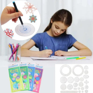 Planet Gates 22/4/1PC Spirograph Ruler Drawing Scratch Painting Toys Interlocking Gears Wheels Painting Drawing Accessories Educational Toy