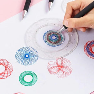 Planet Gates 22/4/1PC Spirograph Ruler Drawing Scratch Painting Toys Interlocking Gears Wheels Painting Drawing Accessories Educational Toy