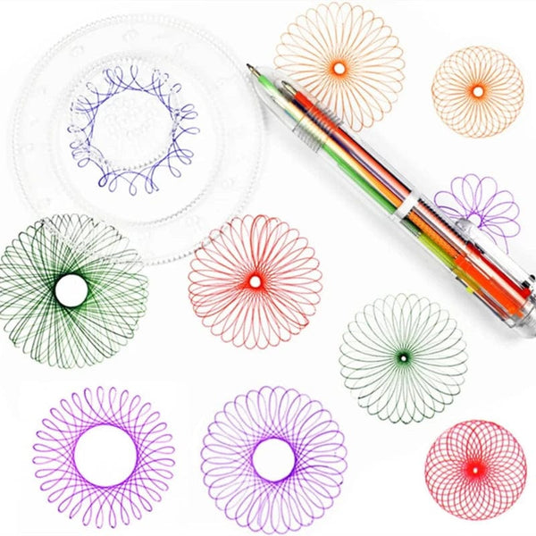 Planet Gates 22/4/1PC Spirograph Ruler Drawing Scratch Painting Toys Interlocking Gears Wheels Painting Drawing Accessories Educational Toy
