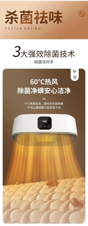 Planet Gates 220V 10kg Household Clothes Folding Dryer Multifunctional Clothing Care Hanging Ironing Machine LED Screen With Remote Control