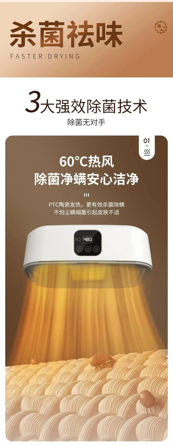 Planet Gates 220V 10kg Household Clothes Folding Dryer Multifunctional Clothing Care Hanging Ironing Machine LED Screen With Remote Control