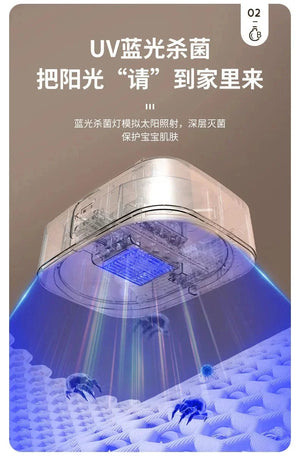 Planet Gates 220V 10kg Household Clothes Folding Dryer Multifunctional Clothing Care Hanging Ironing Machine LED Screen With Remote Control