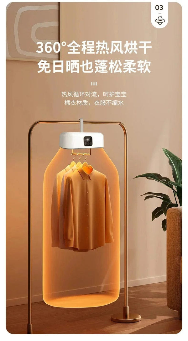 Planet Gates 220V 10kg Household Clothes Folding Dryer Multifunctional Clothing Care Hanging Ironing Machine LED Screen With Remote Control