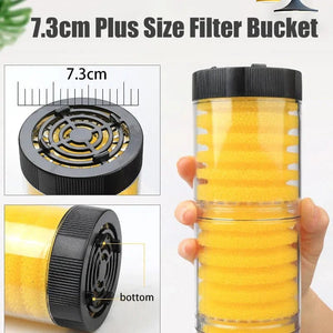Planet Gates 220V 5-IN-1 Silent Filter for Aquarium Turtle Fish Tank Submersible Water Pump Sponge Filter Skimmer Make Waves Accessories