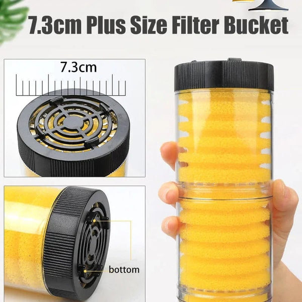 Planet Gates 220V 5-IN-1 Silent Filter for Aquarium Turtle Fish Tank Submersible Water Pump Sponge Filter Skimmer Make Waves Accessories