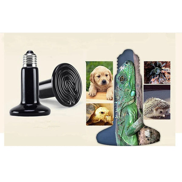 Planet Gates 220V Crawling Pet Reptile Ceramic Heating Lamp Lizard Far Infrared Pet Ceramic Bulb 25W 50W 75W 100W 150W 200W