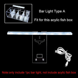Planet Gates 220V Creative Betta Fish Tank Breeding Incubator Isolation Box Water-free Desktop Small Acrylic Ecological Aquarium Tank