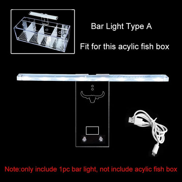 Planet Gates 220V Creative Betta Fish Tank Breeding Incubator Isolation Box Water-free Desktop Small Acrylic Ecological Aquarium Tank