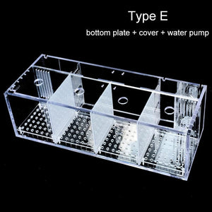 Planet Gates 220V Creative Betta Fish Tank Breeding Incubator Isolation Box Water-free Desktop Small Acrylic Ecological Aquarium Tank