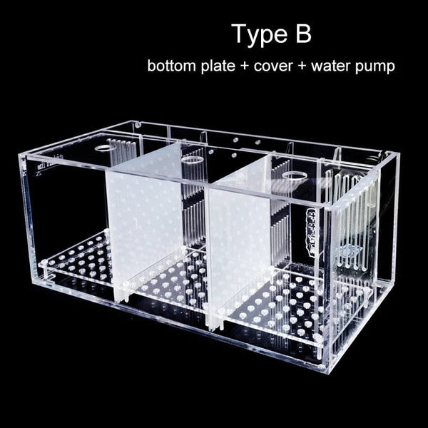 Planet Gates 220V Creative Betta Fish Tank Breeding Incubator Isolation Box Water-free Desktop Small Acrylic Ecological Aquarium Tank