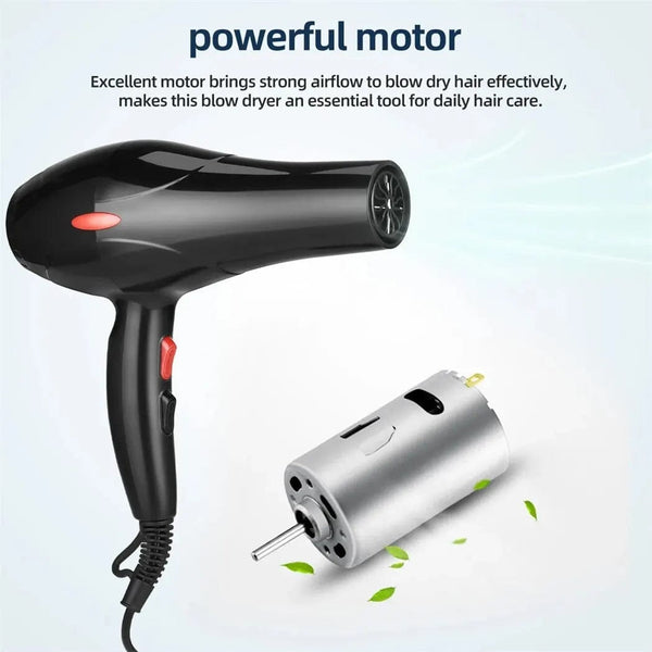 Planet Gates 220V / EU CkeyiN 1600W Hair Dryer Professional Negative Ion Blower Home Use Hot Cold Blow Drying Salon Blower Diffuser Concentrator Nozzle