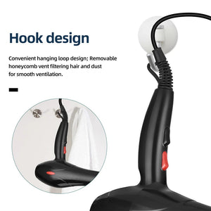 Planet Gates 220V / EU CkeyiN 1600W Hair Dryer Professional Negative Ion Blower Home Use Hot Cold Blow Drying Salon Blower Diffuser Concentrator Nozzle