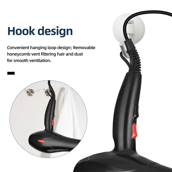 Planet Gates 220V / EU CkeyiN 1600W Hair Dryer Professional Negative Ion Blower Home Use Hot Cold Blow Drying Salon Blower Diffuser Concentrator Nozzle