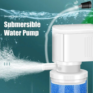 Planet Gates 220V Ultra Quiet Aquarium Internal Filter Water Purification Multi-functional Fish Tank Water Pump Wave Make Stool Sucker