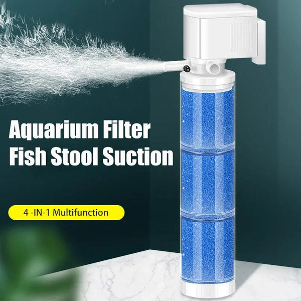 Planet Gates 220V Ultra Quiet Aquarium Internal Filter Water Purification Multi-functional Fish Tank Water Pump Wave Make Stool Sucker
