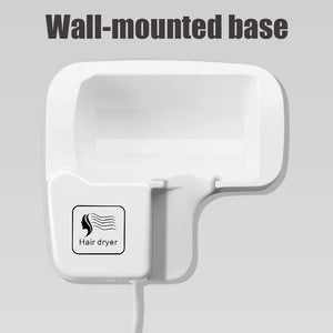 Planet Gates 220V Wall Mounted Hair Dryer Hotel Bathroom Hair Dryers Professional Constant Temperature Dryer with Holder Base Free Punching