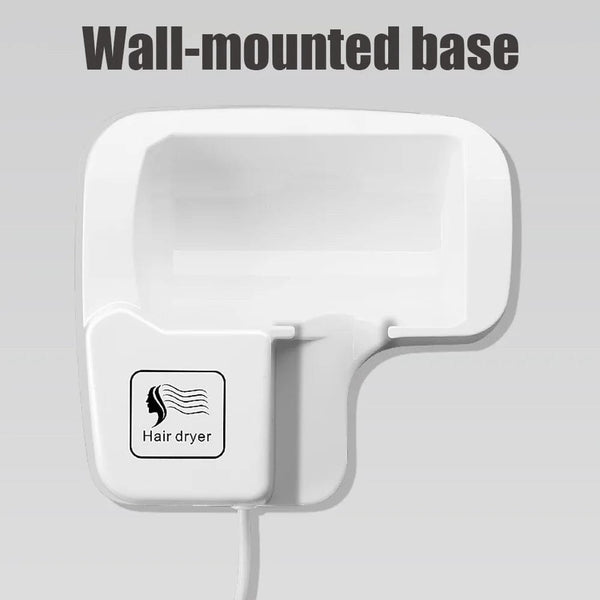 Planet Gates 220V Wall Mounted Hair Dryer Hotel Bathroom Hair Dryers Professional Constant Temperature Dryer with Holder Base Free Punching